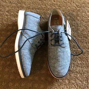 Men’s Toms navy chambray Preston style lace up